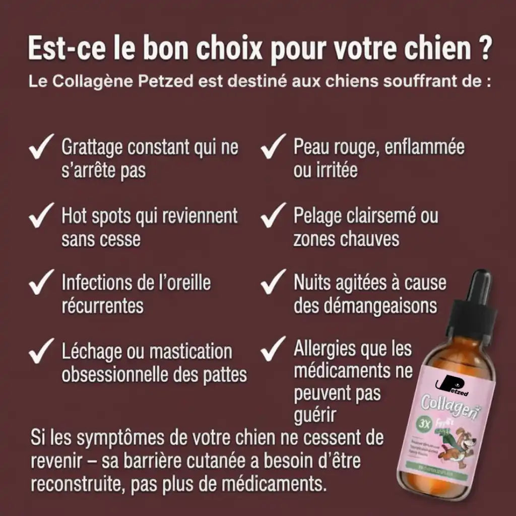Petzed — Collagène liquide anti-démangeaisons